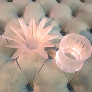 Frosted Glass Soap Dish & Cup Vanity Set